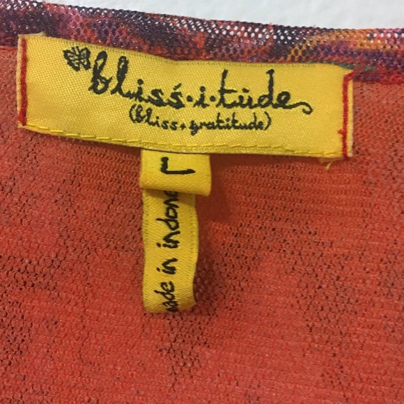 Bliss-I-Tude Floral Beaded Blouse Med - Picture 3 of 7